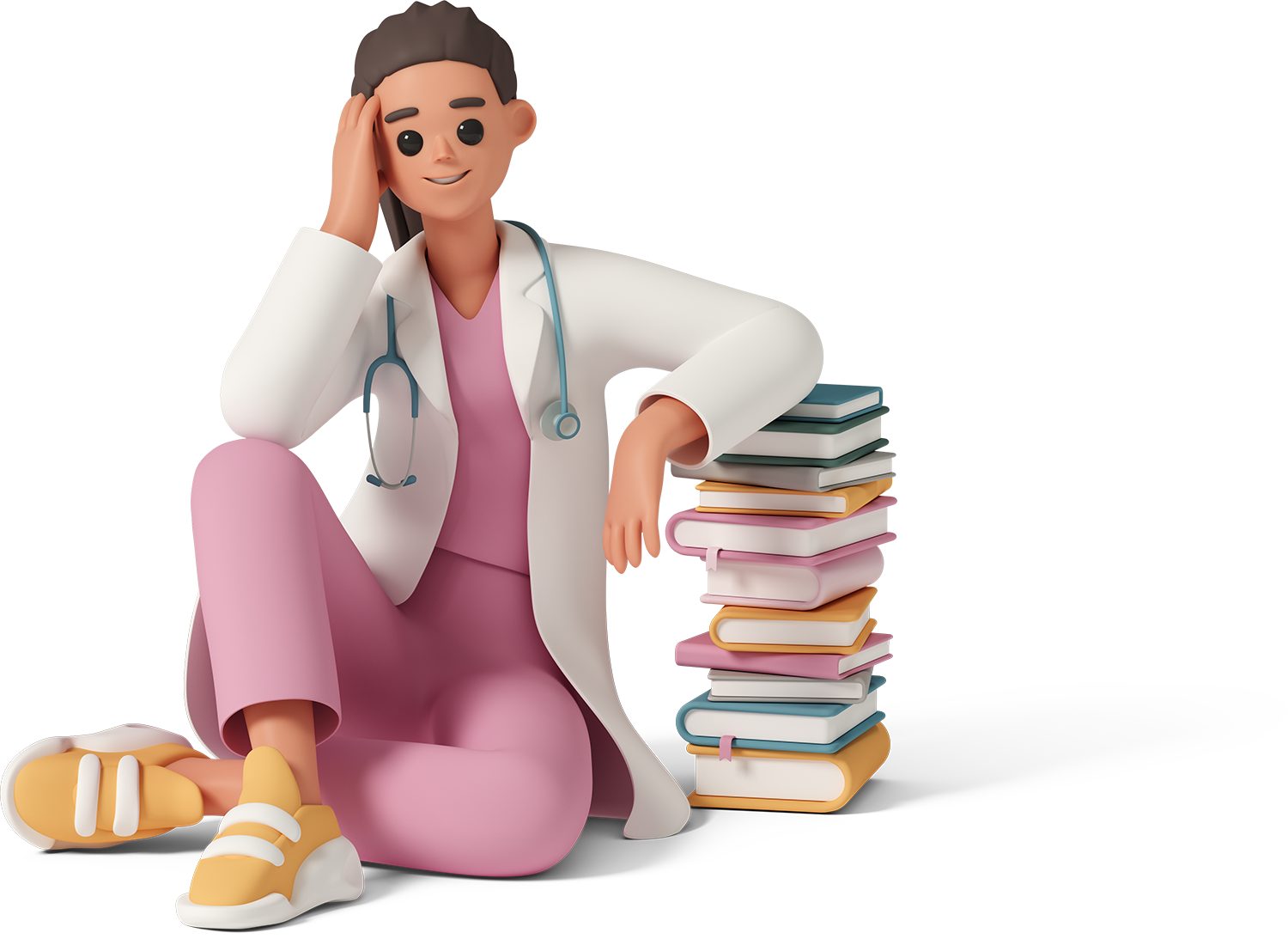 A happy female doctor
